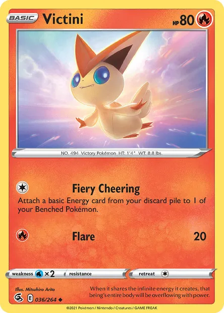 Victini, Pokémon card FST 36 — Fusion Strike set