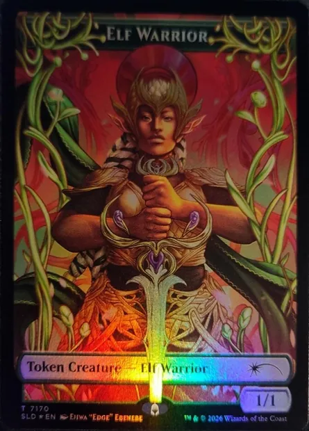 Elf Warrior, Magic card SLD 7170 — Secret Lair Drop set