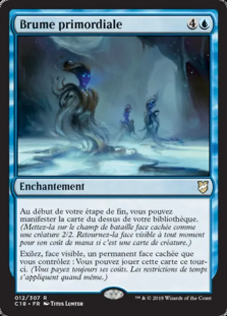 Brume primordiale, carte Magic C18 12 — extension Commander 2018