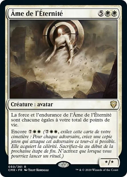 Âme de l'Éternité, carte Magic CMR 50 — extension Commander Legends