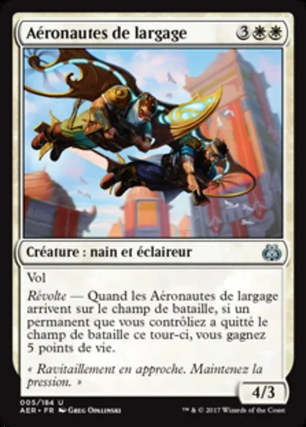Aéronautes de largage, carte Magic AER 5 — extension La révolte éthérique