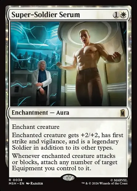 Super-Soldier Serum, Magic card MSH 38 — Marvel Super Heroes set