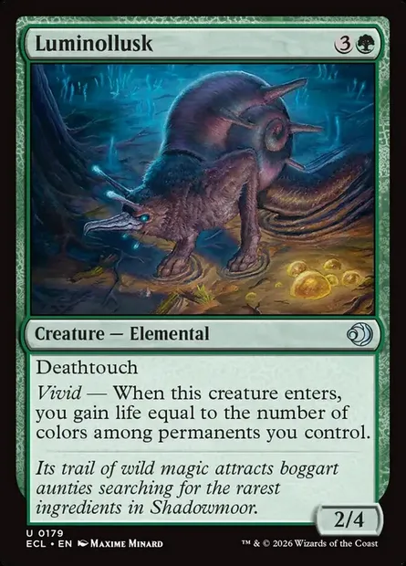 Luminollusk, Magic card ECL 179 — Lorwyn Eclipsed set