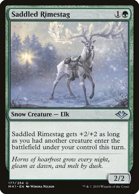 Saddled Rimestag, Magic card MH1 177 — Modern Horizons set