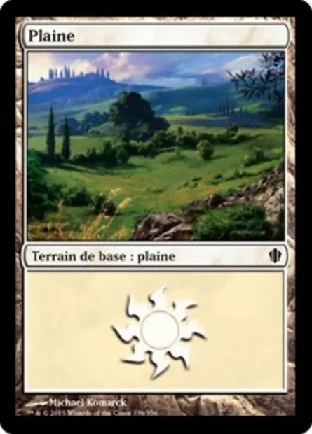 Plaine, carte Magic C13 338 — extension Commander 2013