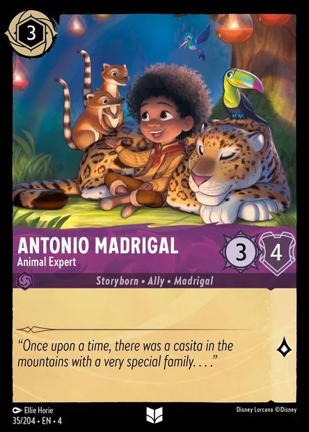 Antonio Madrigal - Animal Expert, Disney Lorcana card CH4-035 — Ursula's Return set