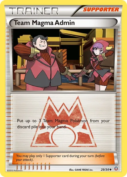 Team Magma Admin, Pokémon card DCR 29 — Double Crisis set