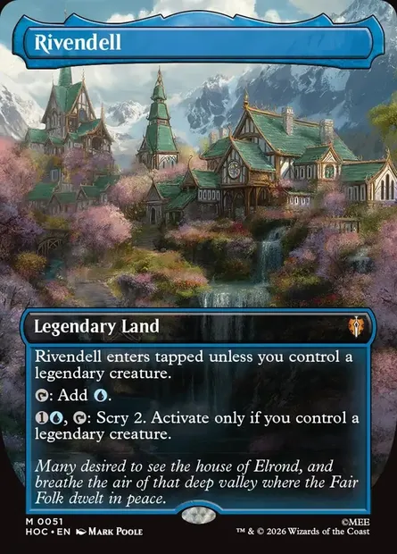 Rivendell, Magic card HOC 51 — The Hobbit Eternal set