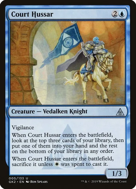 Court Hussar, Magic card GK2 5 — RNA Guild Kit set