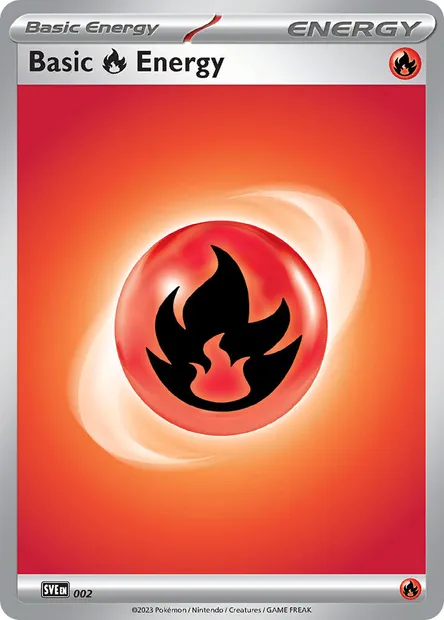 Fire Energy, Pokémon card SVE 002 — Scarlet & Violet Energy set