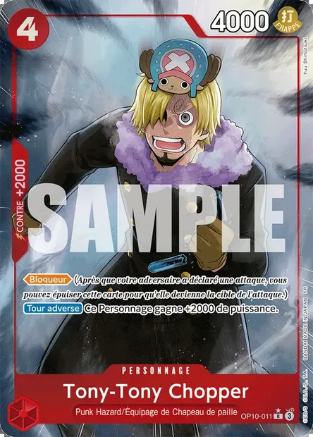 Tony-Tony Chopper, carte One Piece OP10-011 — extension SANG ROYAL