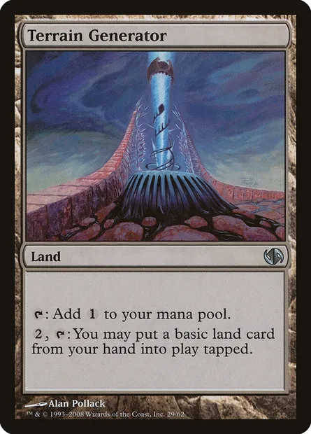 Terrain Generator, Magic card DD2 29 — Duel Decks: Jace vs. Chandra set