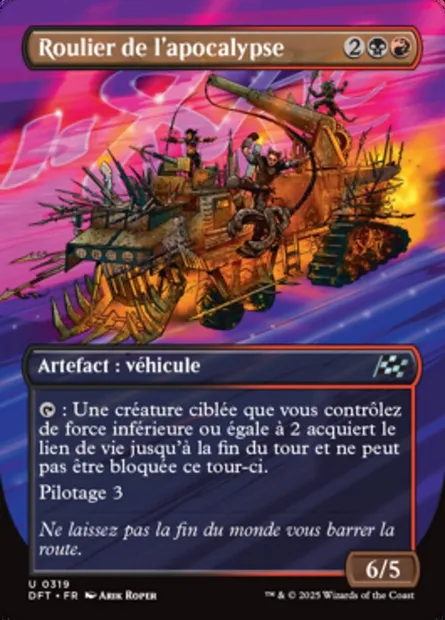 Roulier de l'apocalypse, carte Magic DFT 319 — extension Aetherdrift