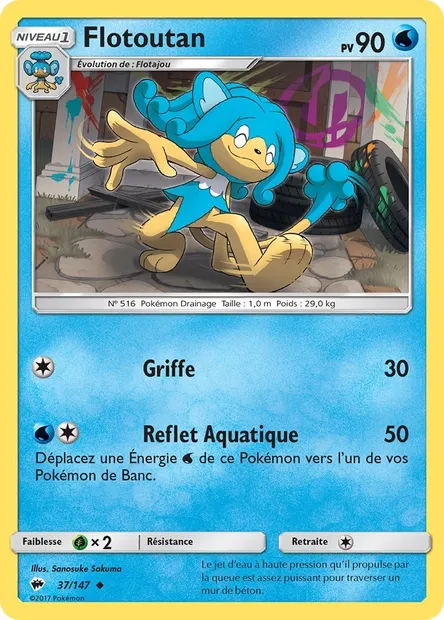 Flotoutan, carte Pokémon BUS 37 — extension Ombres Ardentes