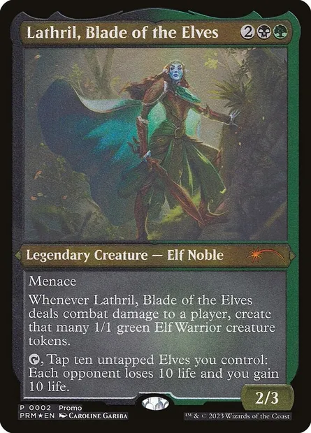 Lathril, Blade of the Elves, Magic card PKHM 2★ — Kaldheim Promos set