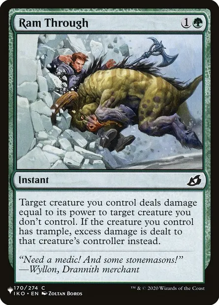 Ram Through, Magic card PLST IKO-170 — The List set