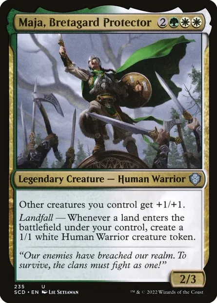 Maja, Bretagard Protector, Magic card SCD 235 — Starter Commander Decks set