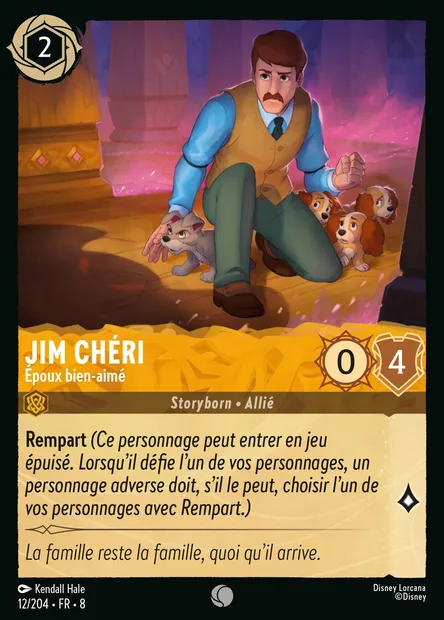 Jim Chéri - Époux bien-aimé, carte Disney Lorcana CH8-012 — extension Le Règne de Jafar