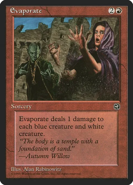 Evaporation, carte Magic HML 74 — extension Terres Natales