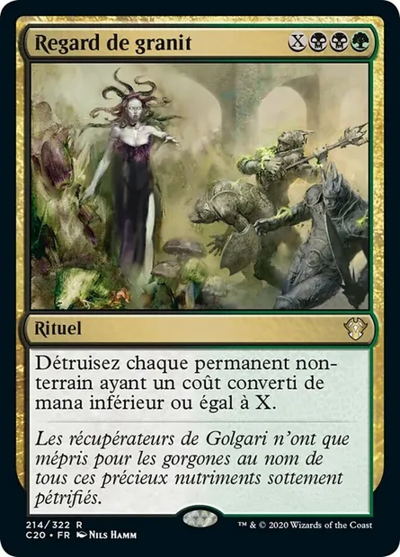 Regard de granit, carte Magic C20 214 — extension Commander 2020