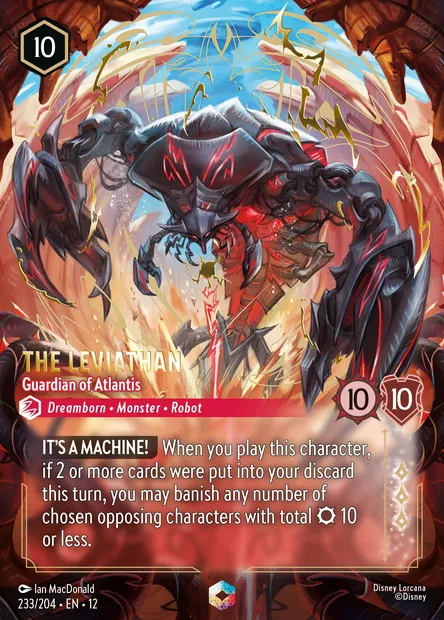 The Leviathan - Guardian of Atlantis, Disney Lorcana card CH12-233 — Wilds Unknown set
