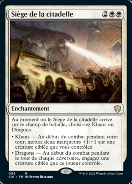 Siège de la citadelle, carte Magic C21 85 — extension Commander 2021