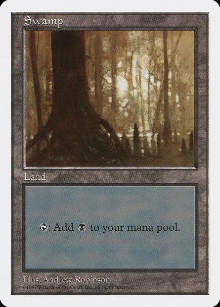 Swamp, Magic card 5ED 441 — Fifth Edition set