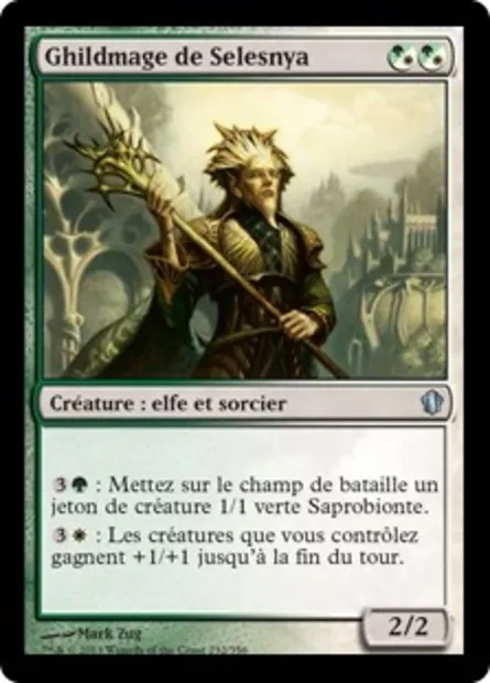Ghildmage de Selesnya, carte Magic C13 232 — extension Commander 2013