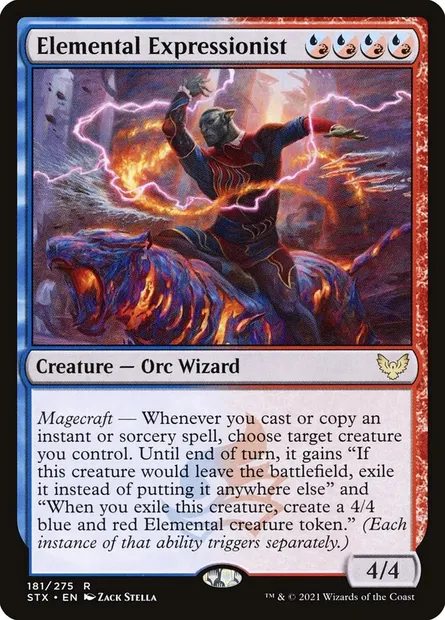 Elemental Expressionist, Magic card STX 181 — Strixhaven: School of Mages set