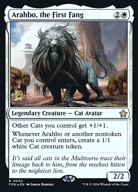 Arahbo, the First Fang, Magic card PFDN 2s — Foundations Promos set