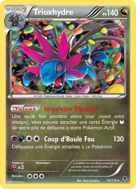 Trioxhydre, carte Pokémon PHF 74 — extension Vigueur Spectrale