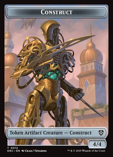 Construct, Magic card TDRC 12 — Aetherdrift Commander Tokens set