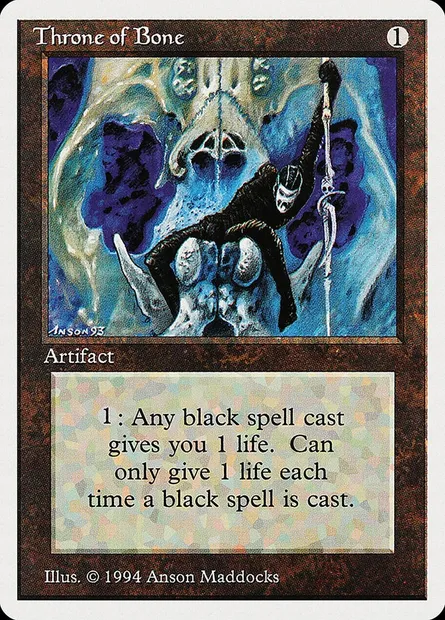 Trône d'os, carte Magic SUM 279 — extension Summer Magic / Edgar
