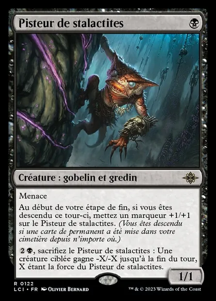 Pisteur de stalactites, carte Magic LCI 122 — extension The Lost Caverns of Ixalan