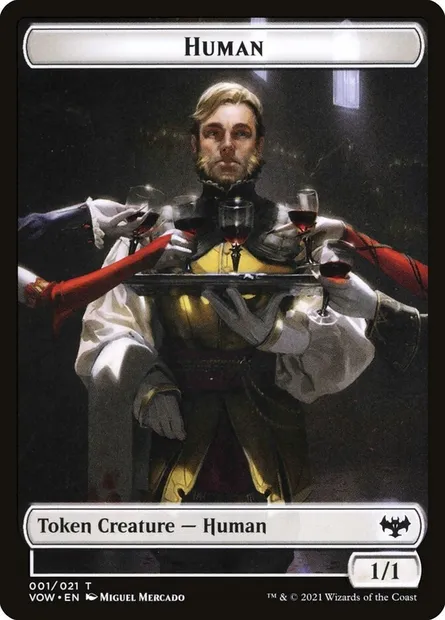 Human, Magic card TVOW 1 — Innistrad: Crimson Vow Tokens set