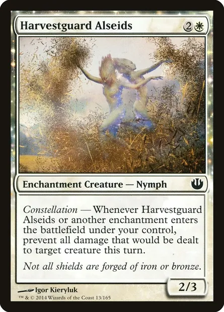 Harvestguard Alseids, Magic card JOU 13 — Journey into Nyx set