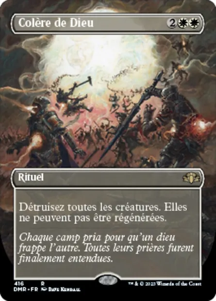 Colère de Dieu, carte Magic DMR 416 — extension Dominaria Remastered