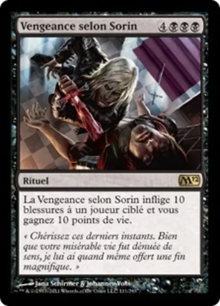 Vengeance selon Sorin, carte Magic M12 111 — extension Magic 2012