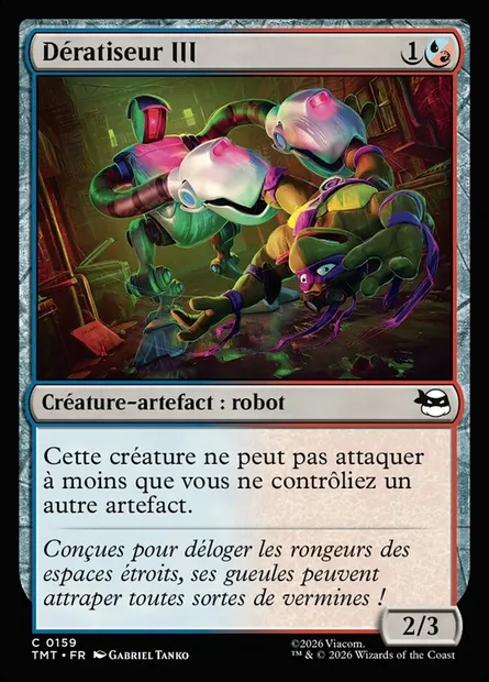 Dératiseur III, carte Magic TMT 159 — extension Teenage Mutant Ninja Turtles