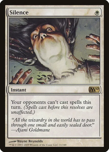 Silence, Magic card M10 31 — Magic 2010 set