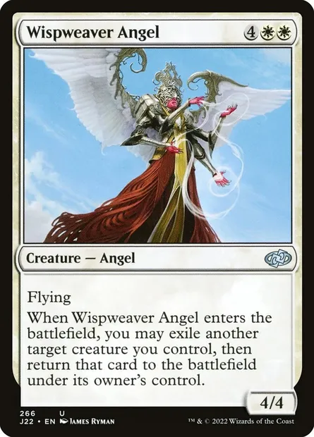 Wispweaver Angel, Magic card J22 266 — Jumpstart 2022 set