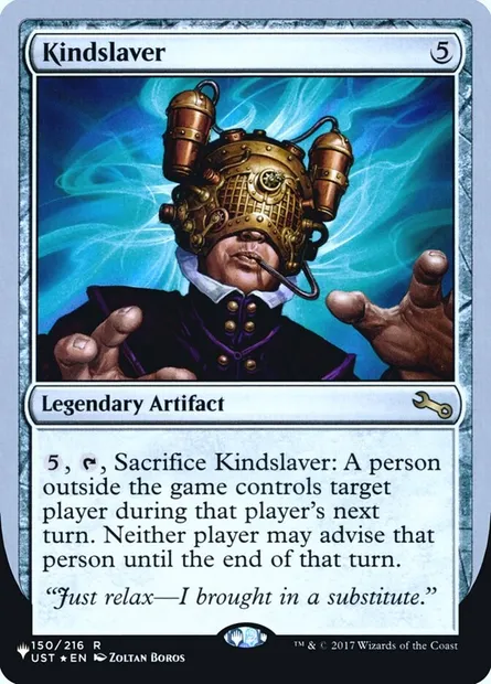Kindslaver, Magic card ULST 58 — The List (Unfinity Foil Edition) set