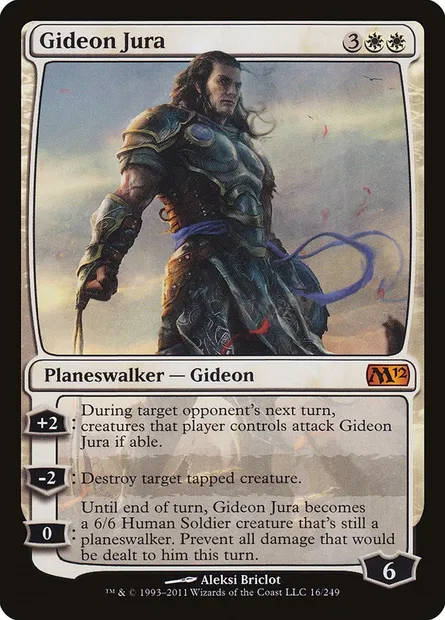 Gideon Jura, Magic card M12 16 — Magic 2012 set