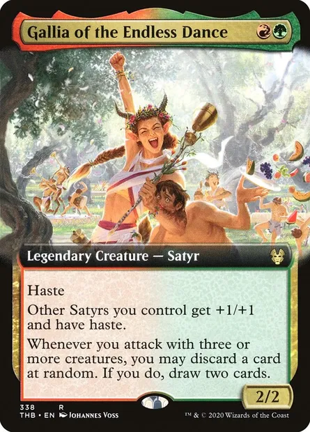 Gallia of the Endless Dance, Magic card THB 338 — Theros Beyond Death set