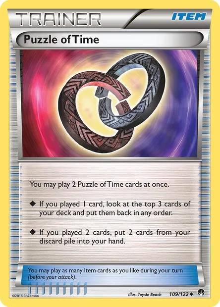 Puzzle of Time, Pokémon card BKP 109 — BREAKpoint set