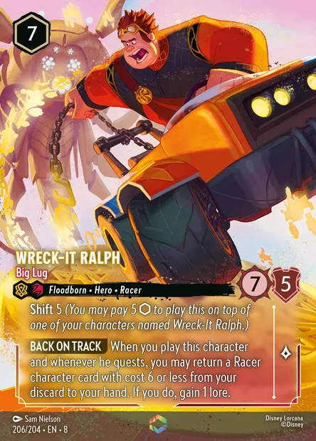 Wreck-It Ralph - Big Lug, Disney Lorcana card CH8-206 — The Reign of Jafar set