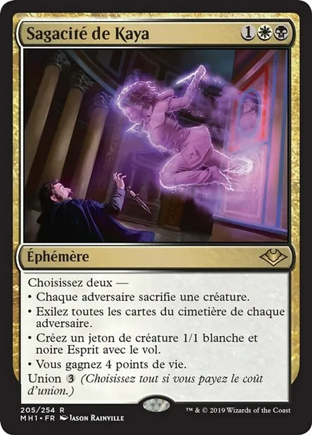 Sagacité de Kaya, carte Magic MH1 205 — extension Horizons du Modern