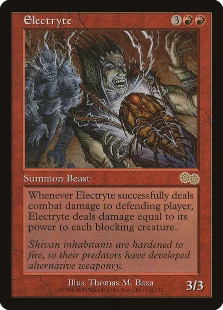 Electryte, Magic card USG 183 — Urza's Saga set