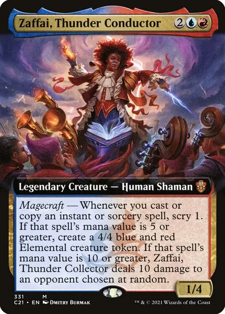 Zaffai, Thunder Conductor, Magic card C21 331 — Commander 2021 set