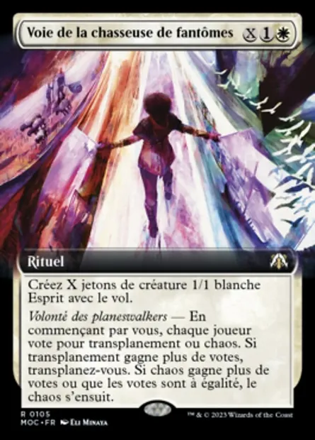 Voie de la chasseuse de fantômes, carte Magic MOC 105 — extension March of the Machine Commander